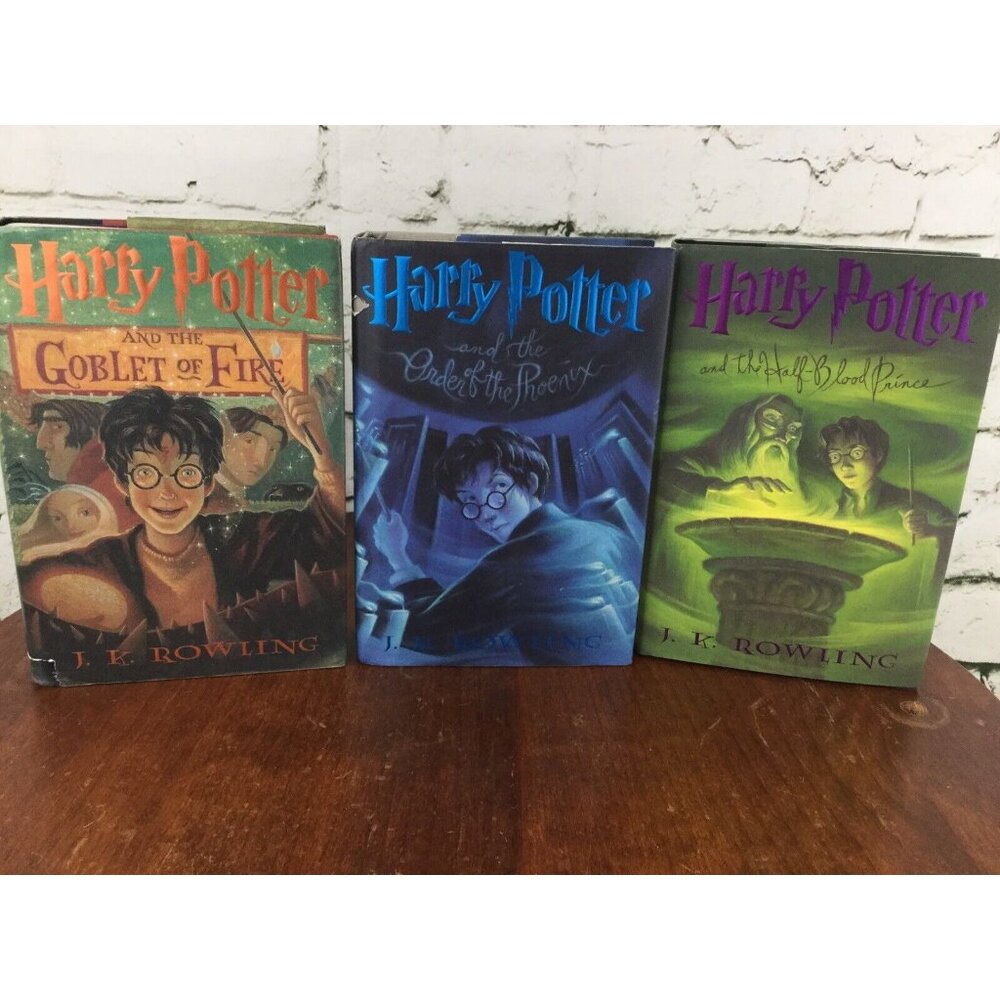 Harry Potter Book LOT 4, 5, 6 First American Editions JK Rowling‎